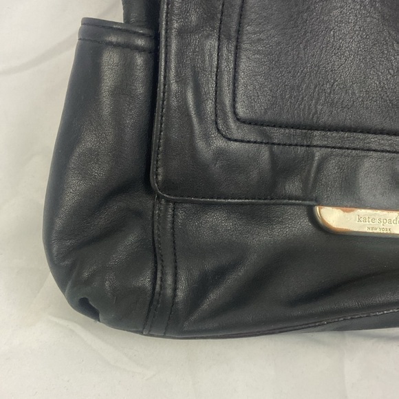 Kate Spade New York Black Leather Purse Hand Bag - Picture 3 of 14